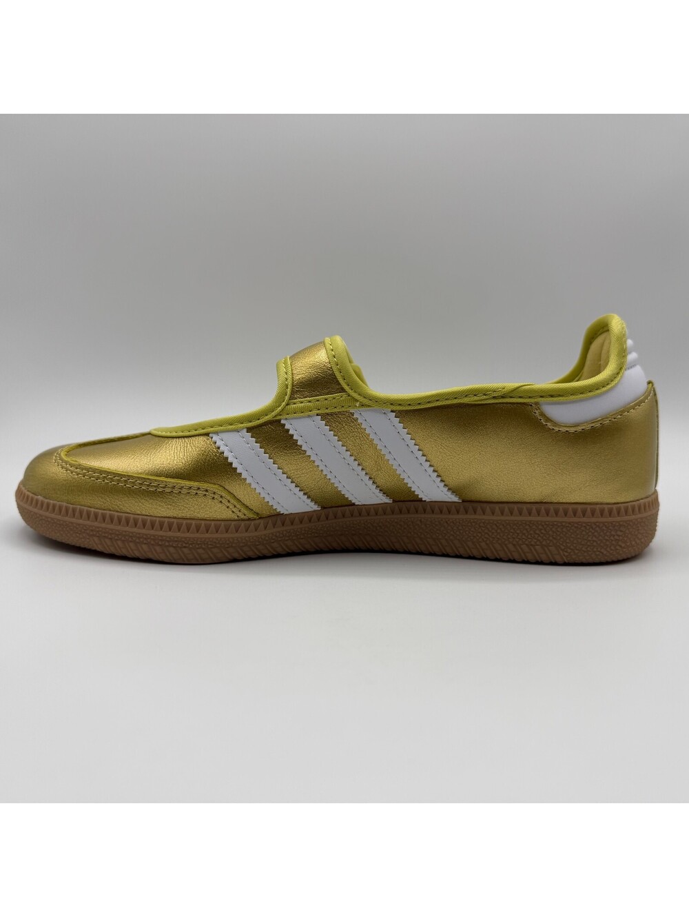 adidas Samba Jane Gold Metallic White Hook & Loop Low Top Sneaker IH6599 Size 7 - Picture 7 of 13